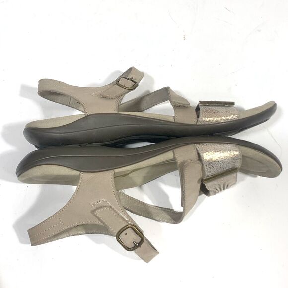 Abeo Bliss Post Metallic Leather Walking Comfort Sandals Size 9 Women’s - Picture 10 of 15